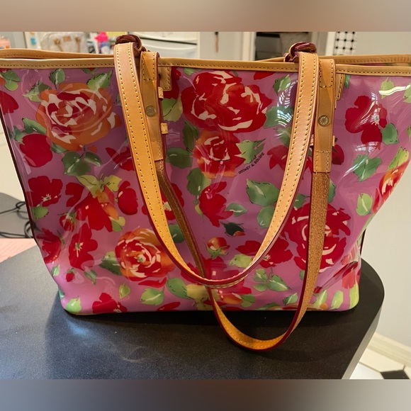 Dooney & Bourke Rose Garden Pink Leisure Bag - Picture 5 of 7